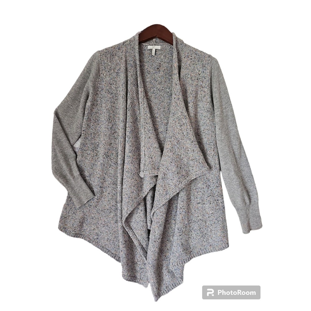 Joie Women's Open Front‎ Waterfall Marled Knit Cardigan Sweater XS